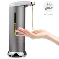 Big Clearance! Motion Sensor Liquid Dish Sanitizer Dispenser, Soap Dispenser,Touchless Stainless Steel Automatic Soap Dispenser,Suit for Kitchen, Hotel,Public Bathroom