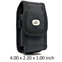 3 PACK - Heavy Duty Vertical Rugged Insulin Pump Universal Case/Pouch/Holster with Belt Loop & Clip, NEM Brand