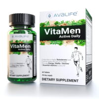 Avalife VitaMen Active Daily - Multivitamin for Men Gluten Free, Vegan & Non-GMO - 60 Capsules