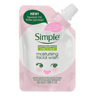 12 Pack Simple Kind To Skin Moisturizing Facial Wash Squeeze Me Pouch 50ml (Travel Size)