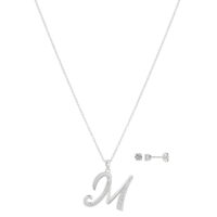 Believe By Brillianc Fsp Cz Initial M Set