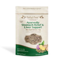 DelighTeas Ayurvedic Stomach Relief & Liver Cleansing; Organic Milk Thistle Tea with Fennel and Ginger (Loose Tea, 50 Servings)