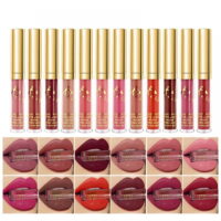 Topwoner Brand New 12 Colors Lasting Matte Lip Gloss Set,Matte Lipstick Gift Box,Waterproof Non-Stick Cup Velvet Soft Kiss-proof Silky Classic Lipgloss