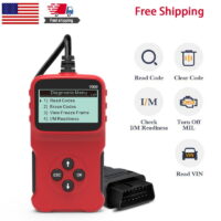 Automotive OBD2 Scanner Check Engine ABS SRS Transmission Diagnostic Scan Tool with ANCEL BA101 Professional 12V 100-2000 CCA 220AH Automotive Load Battery Tester
