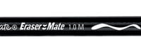 Paper Mate Erasermate Ballpoint Pen, 1 mm Medium Tip, Black Ink/Barrel, Pack of 12
