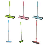 Hi.FANCY Aluminum Handle Double Sides Brush,Long/Short Handle Window Brush,Soft Sponge Cleaner,Home Cleaning Tools Brush,Glass Wiper