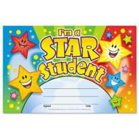Trend Enterprises I'm A Star Student Recognition Certificate, Pack of 30