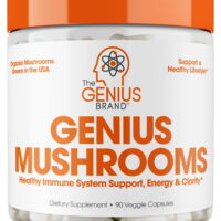 Mushroom Nootropic Supplement W/ Lions Mane, Reishi, Cordyceps for Energy, Focus - Genius Brand