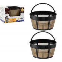 GoldTone Brand Reusable 8-12 Cup Basket Coffee Filter fits Hamilton Beach Coffee Makers and Brewers. Replaces your Hamilton Beach Reusable Coffee Filter - BPA Free [2 PACK]