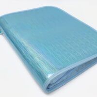 Pen + Gear 2' Zipper Binder, Blue Iridescent Design, 12' x 13'