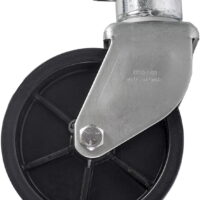 Jeremywell 6' Inch Trailer Swirl Jack Wheel Caster Replacement With Pin Boat Hitch Camper Removable 1200lbs