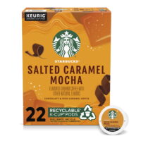 Starbucks Salted Caramel Mocha, Starbucks Flavored K-Cup Coffee Pods, 100% Arabica, Naturally Flavored, 22 ct​
