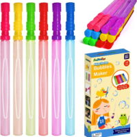 Fun Little Toys Giant Plastic Bubble Wand Party Favors - 1 Dozen