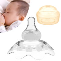 Nipple Shield, Nursing Mothers with Inverted & Sore Nipple with Carrying Case for Breastfeeding Mothers