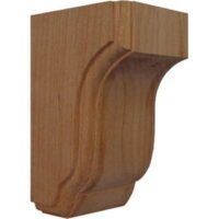 2.5 in. W x 2.75 in. D x 4.5 in. H Capistrano Mission Corbel, Maple, Architectural Accent