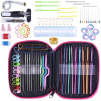 Multicolor Aluminum Crochet Hooks, 100Pcs Knitting & Crochet Supplies Set with Case, Crochet Hook Needles for Crocheting Beginner