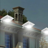 CHICIRIS Waterproof Solar Light, 6 LED Waterproof Solar Power Fence Light Garden Security Gutter Lamp Outdoor Decor