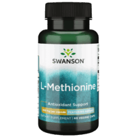 Swanson Ajipure L-Methionine, Pharmaceutical Grade 500 mg 60 Veggie Capsules
