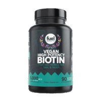 FuelOrganics Vegan Biotin, 5,000 mcg, 90 Veggie Caps, Supports Hair, Skin, Nails, Vegan, Gluten Free, Non-GMO
