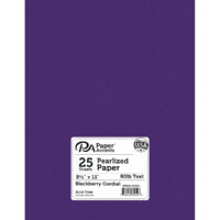 Paper Accents Paper Pearlized 8.5'x 11' 25pc 80lb Blackberry Cordial