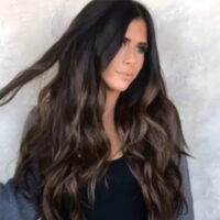 Csengfiy Natural Long Wavy Brown Wig Rose Net Fashion Synthetic Curly Wigs Women