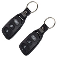 HQRP 2-Pack Remote Key Fob Shell Case Keyless Entry w/ 4 Buttons for Kia Forte 2010 2011 2012 2013 2014; Optima 2006 2007 2008 2009 2010; Spectra 2007 2008 2009 plus HQRP UV Meter