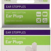 Flents Stopples Soft Wax-Cotton Noise Reduction Ratings Ear Plugs, 6ct