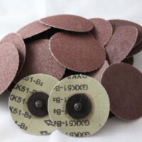 25pc IIT 3' Roloc Discs 80 GRIT R Type Sanding Abrasive Roll Lock Medium 82079