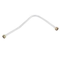 440 Length Aluminum Air Compressor Exhaust Tube Replacement Silver Tone