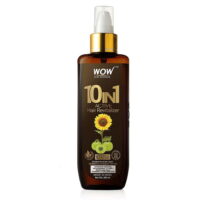 WOW Skin Science 10-in-1 Heat Protection & Moisturizing Leave-in Conditioner Spray with Rosemary & Tea Tree Oil, 6.8 fl oz