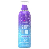 Aussie Shine Enhancing Glitzy Blue Glitter Hair Spray, 3.4 oz