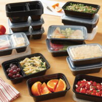 Mainstays 70 Piece Meal Prep Set, Black
