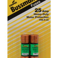 Bussmann 25 amps Dual Element Time Delay Fuse 2 pk - Total Qty: 1; Each Pack Qty: 2; Total Items Rec: 2