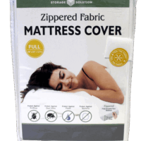 Dependable Industries Full Size Zippered Mattress Protector Non Woven Fabric Waterproof