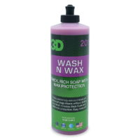 3D Wash N Wax Car Wash Soap - pH Balanced, Easy Rinse, Scratch Free Soap with Wax Protection - 16oz