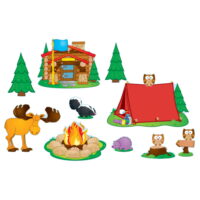 Camping Bulletin Board Set, 48 Pieces