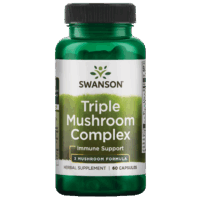 Swanson Triple Mushroom Standardized Extract Complex for Immune Support 60 Capsules