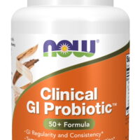 NOW Supplements, Clinical GI Probiotic™, 50+ Formula, Strain Verified, 60 Veg Capsules