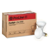 GE - Incandescent Indoor Floodlight Bulbs w/Reflector, 65 Watts, 130 Volt, 6/