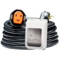 Smart Plug R30303BM30PW Smartplug Rv Kit 30 Amp 30' Dual Configuration Cordset - Black [spx X Park Power] & Non Metallic Inlet - White
