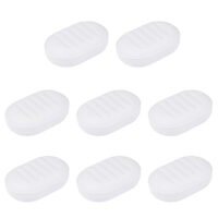 TINKSKY 8 Pcs Simple Soap Container Plastic Soap Case Travel Outdoor Home Soap Holder