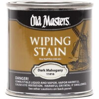Old Masters 11816 0.5 Pint. Dark Mahogany Wiping Stain, 240 Voc