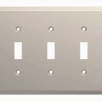 Brainerd W35854-SN Satin Nickel Mornington Triple Switch Wall Plate Cover