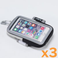 3 X Universal Bubos Cell Phone Sports Armband, Watertproof Running Exercise Gym Fitness Sportband Bag Key Holder For Iphone X 7 8 Plus Touch Android Samsung Galaxy S5 S6 S7 Edge 3-pack!