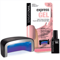 SensatioNail Express Gel Nail Polish Kit, Blush, Pink, 0.33 fl oz