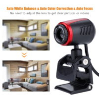 LHCER USB2.0 with MIC 16MP HD Webcam Web Camera Cam 360° for Computer PC Laptop for Skype / MSN, Laptop Camera,USB Camera