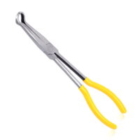 SPEEDWOX Long Reach Hose Grip Pliers 11 Inches Ring Nose Pliers Hose Gripper Pliers 3/5 Inch Diameter Offset Spark Plug Boot Removal Pliers Serrated Jaws