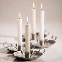 6' White Dripless Candles (Pack of 2)