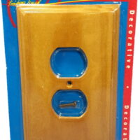 Leviton Finished Wood 1-Gang Duplex Outlet Cover 89203-POK