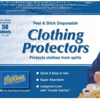 Napkleen Disposable Adult Bibs, 13 x 18 Inch - Pack of 50